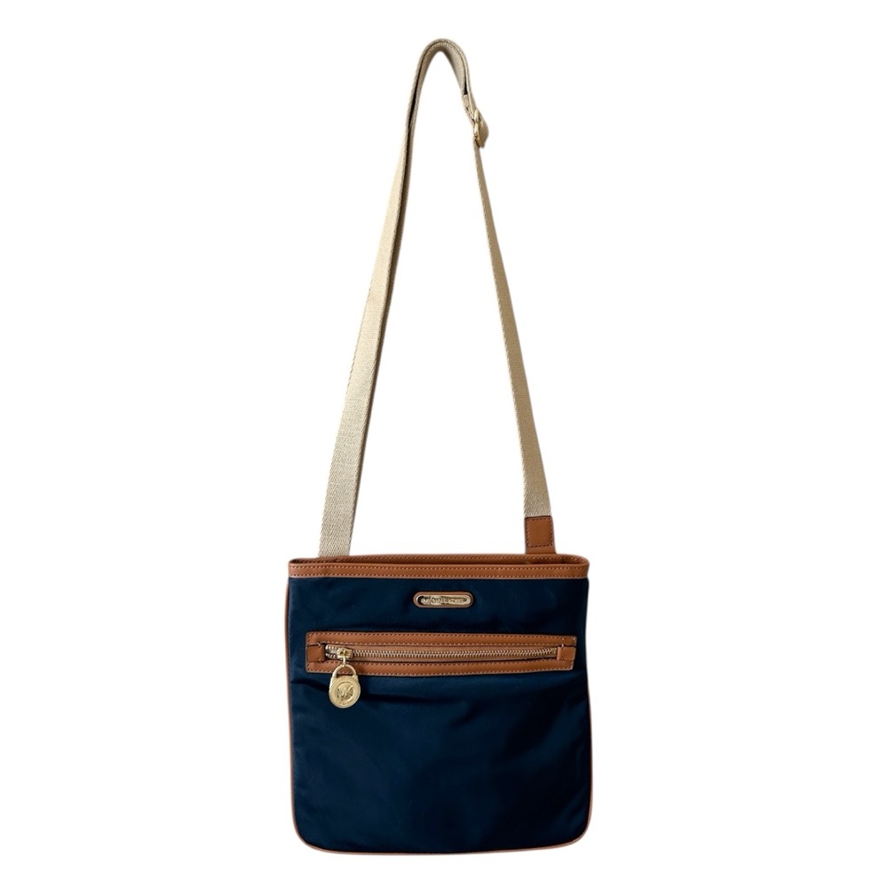 Michael Kors Kempton Nylon Crossbody with Leather Trim